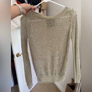 Elegant Gold Knit Sweater